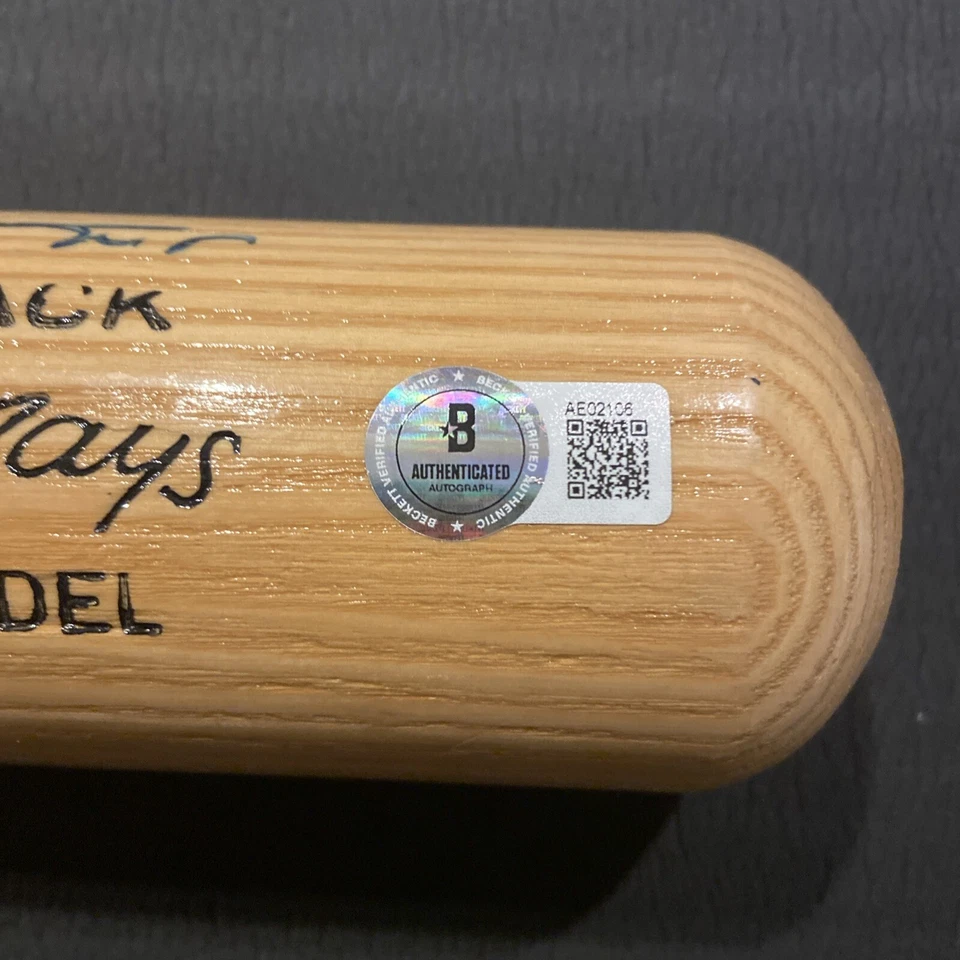 Willie Mays Signed Adirondack Model Baseball Bat BAS Beckett Certified Auto HOF - Image 3 of 4