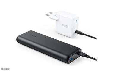 Powerbank Anker PowerCore Speed 20000PD mit 30W PD Power Delivery Wandladegerät