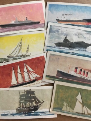 The Saga of Ships Brooke Bond Tea Cards c1960s Series of 50