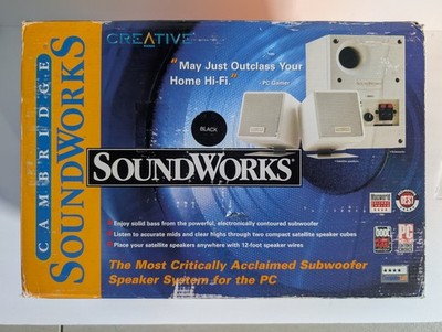 Cambridge Soundworks PC Speakers By Henry Kloss Black, New In Box, Creative Labs