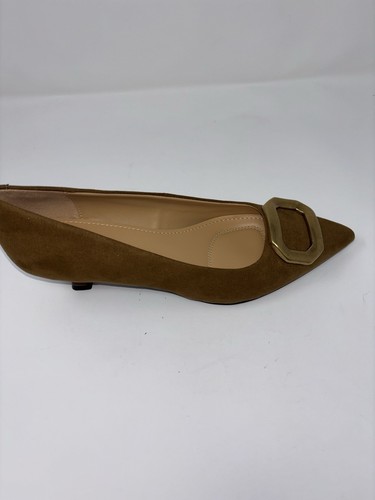 Nine West Wildleder Schnalle spitz zulaufende Schuhe Pfennigabsätze. - Bild 16 von 21