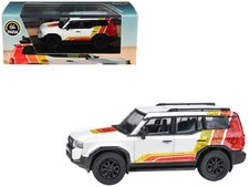 2024 Toyota Land Cruiser 250 Prado White with "TRD" Stripes 1/64