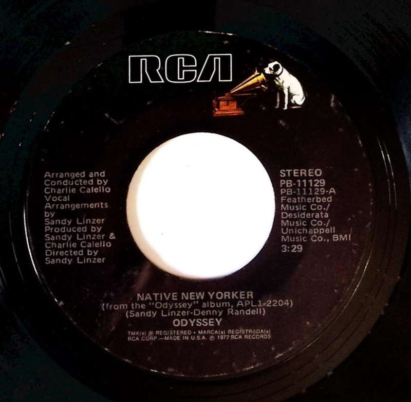 ODYSSEY NATIVE NEW YORKER/EVER LOVIN SAME RCA RECORDS VINYL 45 82-19