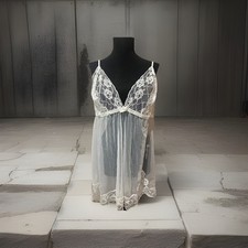 Frederick's of Hollywood Chemise Sz 2X White