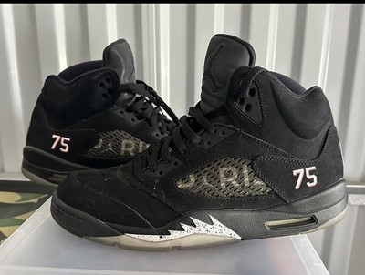 Paris Saint Germain Air Jordan 5 Retro Black Size 10 Pre-Owned AV9175-001 PSG