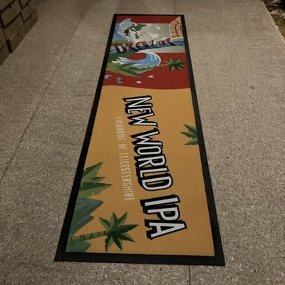 Große Everards Brauerei New World IPA Barmatte Läufer Männerhöhle Kneipe