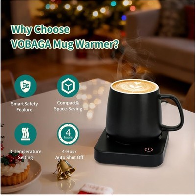 Coffee Mug Warmer with Auto Shut Off & 3 Temp Settings