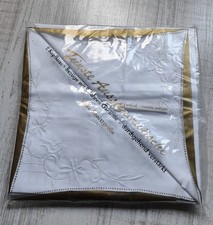 2 alte Kissenbezüge 80x80cm Weißwäsche Stickerei Aussteuer ovp Nr 2