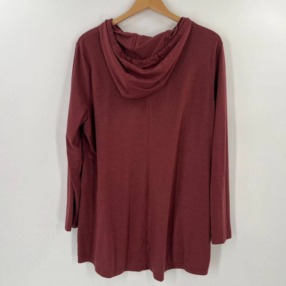 Duluth Trading Co XL Túnica de Lana Merino Seca Poderosa Sudadera con Capucha Manga Larga Rendimiento Foto 2 de 4