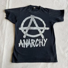 Vintage 80s Anarchy Big Logo Shirt Screen Stars Punk Rock 80s 90s Screen Stars