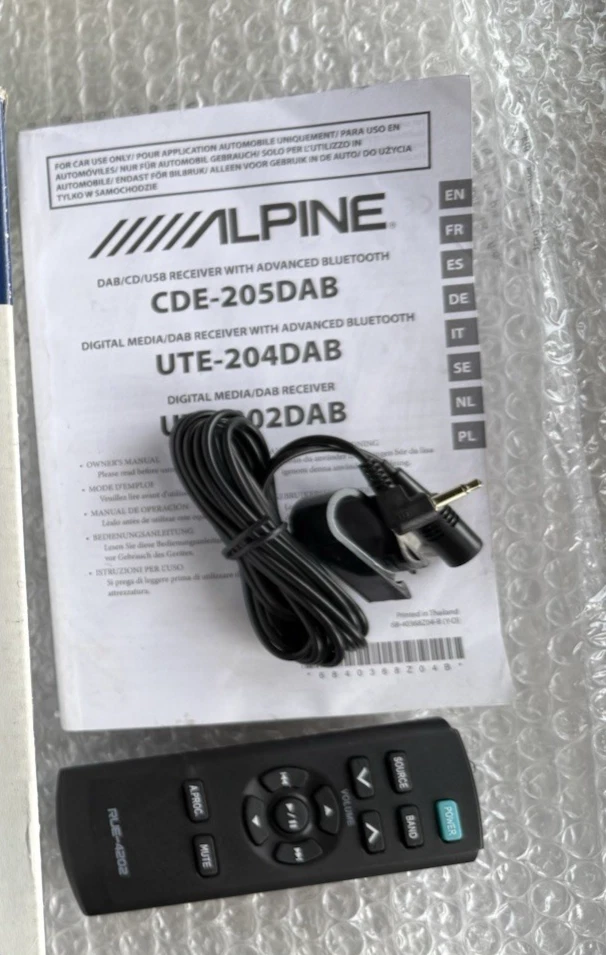 AUTORADIO ALPINE UTE 204 DAB + TELECOMANDO + 4x50W Garanzia Auto Radio Garanzia - Immagine 4 di 4