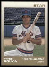 1988 Star St Lucie Mets FRITZ POLKA RC METS UNIV OF MINNESOTA MANKATO