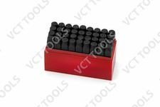3/8" Steel Letter Number Stamp Set 36pc A  Z 0  9  Metal Leather Wood Punch
