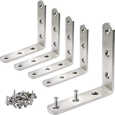 5 Pcs Stainless Steel Corner Brace L Bracket 3 X 3 Inch Heavy Duty Corner Bracke