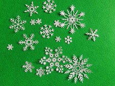 20 Assorted Snowflakes Cardstock die cuts scrapbook cards