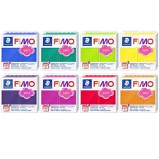 FIMO Soft Polymer Oven Modelling Clay - 57g - Set of 8 - Rainbow Colours