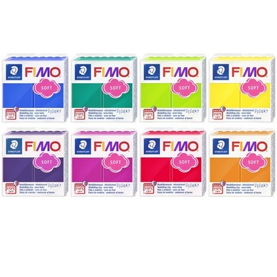 FIMO Soft Polymer Ofen Modellierung Ton 57g Set Mit 8 Regenbogenfarben