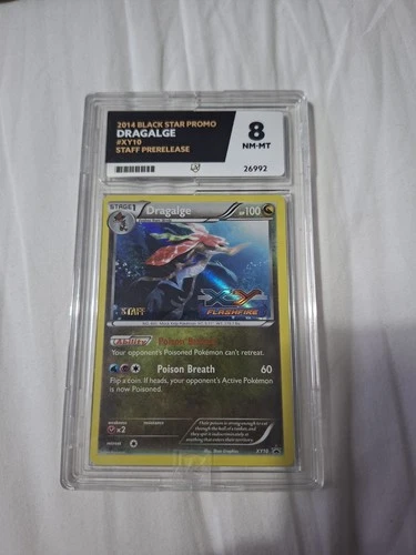 2014 Dragalge Pokémon STAFF Black Star Promo - XY10 Prerelease Flashfire ACE 8