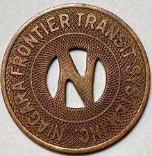 1952 Niagara Frontier Transit Co Buffalo New York Transit Token