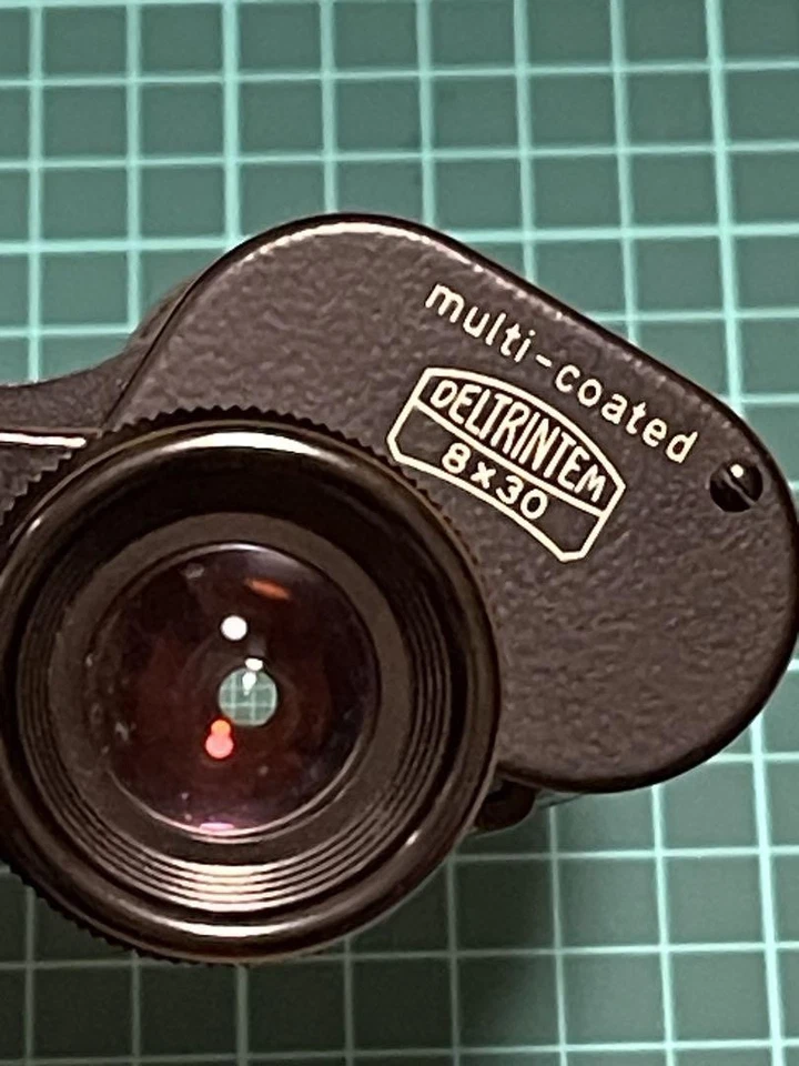 Carl Zeiss Jena Deltrin 8x30 Binoculars with Case & Leather Strap - Germany Used - Image 2 of 4