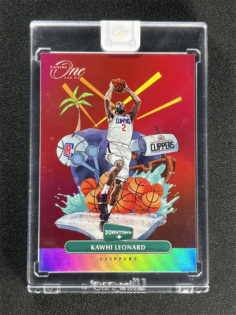 2019-20 Panini One And One Kawhi Leonard #7 Downtown Case Hit SSP Clippers