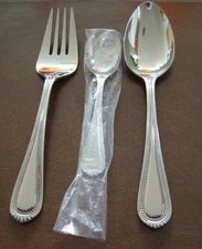 Set of  3 SERVING PIECES ONEIDA COUNTESS PATTERN STAINLESS FLATWARE Excellent