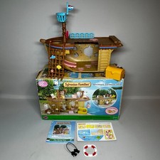 Sylvanian Families Adventure Treasure Ship Playset Boxed INCOMPLETE No Figures