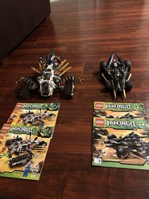 Lego Ninjago 9449 Ultra Sonic Raider & 9444 Cole&rsquo;s Tread Assault W/ Instructions