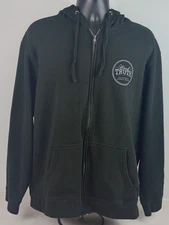 District VIT Fleece Men's 2XL Black Hard Truth Distilling Full Zip Hoodie Jacket