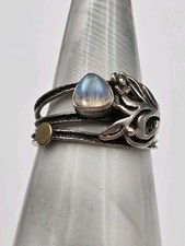 Sterling Silver Moonstone Ring Size 8.5