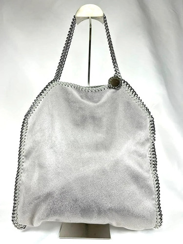 Stella mccartney falabella foldover bag silver Light Gray 510440