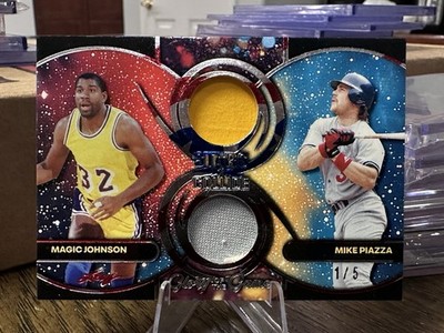 2025 Glory Of The Game Magic Johnson Mike Piazza Dual Jersey 1/5 Stars Collide
