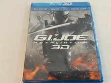 G.I. Joe Retaliation Blu-ray 3D  DVD  Digital Copy Brand New and Sealed