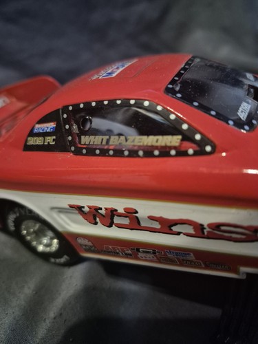 1997 "Signed" Mustang Funny Car Whit Bazemore Winston Mac Tools 1:24 Car Only - Picture 5 of 5