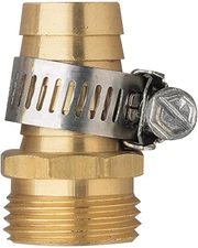 2 Pack Brass 3/4 Inch Male Thread Garden Hose Connectors Inch, 2Pcs 