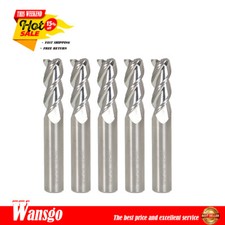 5 Pcs 3/8" 3 Flute Regular Carbide End Mill 2-1/2" Overall Length New