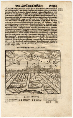 Antiker Druck - MÜNSTER - DEUTSCHLAND - WAPPEN - Münster - 1592
