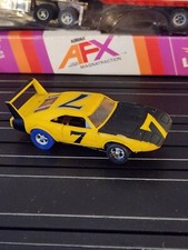 ORIGINAL AURORA AFX MAGNA-TRACTION  1753, CHARGER DAYTONA YELLOW/BLACK  7