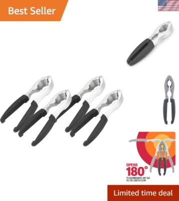 Deluxe 4-Piece Lobster Cracker and Nutcracker Set - Ideal for Seafood Lovers