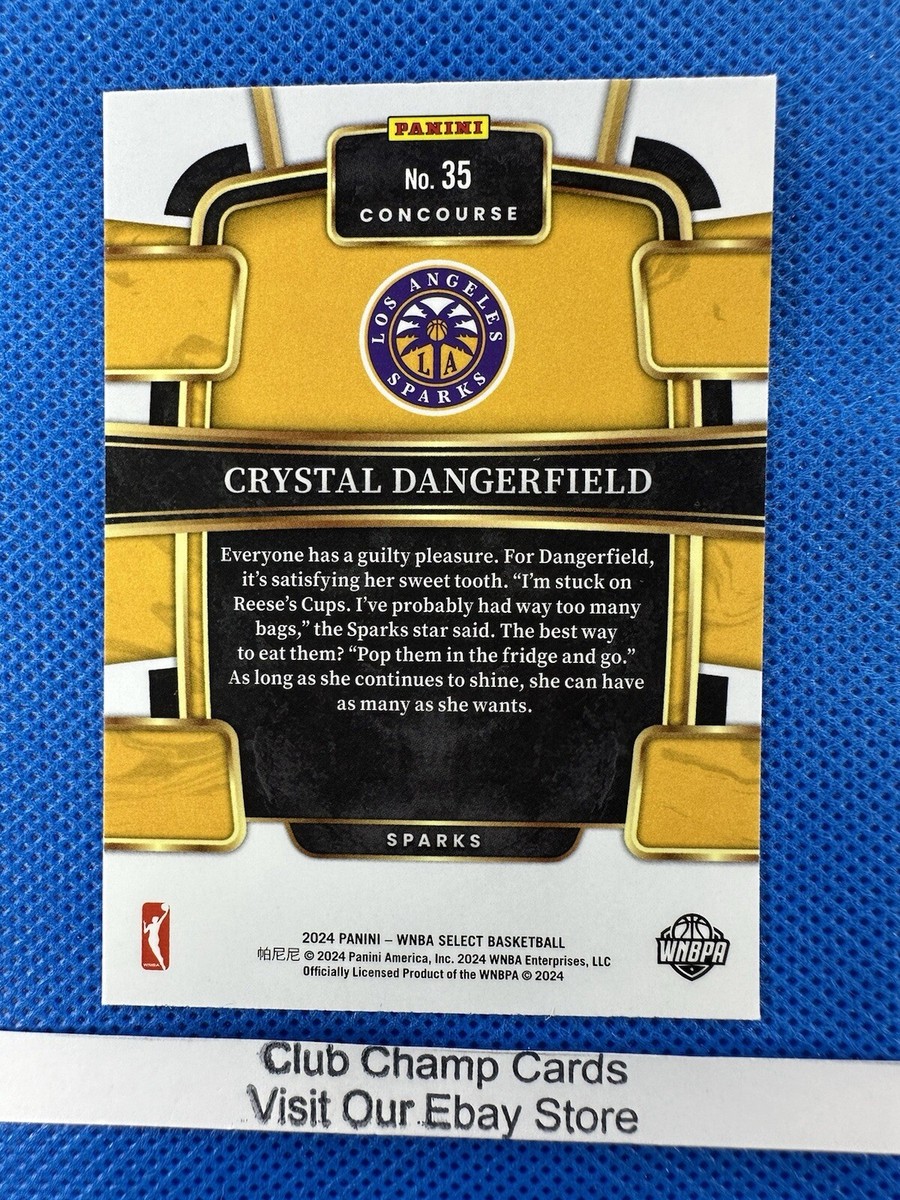 2024 #35 Crystal Dangerfield Panini WNBA Select Concourse Base Sparks