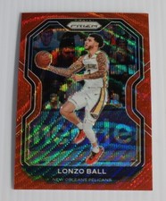 2020-21 Panini Prizm Lonzo Ball Red Wave Prizm Parallel #224