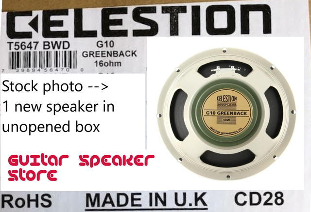 Celestion G10 Greenback 30W Guitar 