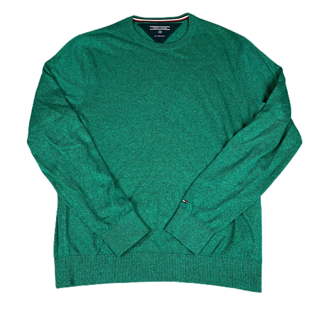 Tommy hilfiger green sweater sale