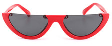 Womens Rimless Red Sunglasses
