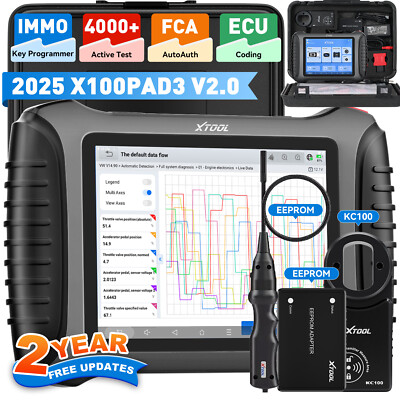 XTOOL X100 PAD3 XV100 KFZ OBD2 Diagnosegerät  ALLE SYSTEM IMMO Keey Programmier