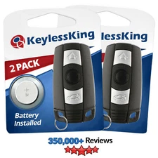 2 New Replacement Keyless Entry Remote Ignition Key Fob for BMW KR55WK49127 123