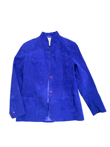 Halston, Halston Sportwear giacca scamosciata viola vintage