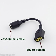 1x 7.9mm to Square Female Charger Converter Adapter Cable For Lenovo ThinkPad X1