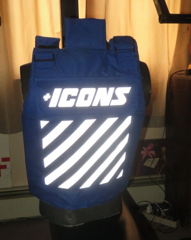 Hudson ICONS Blue One Size Adult Paintball Vest / R Restricted Wearers