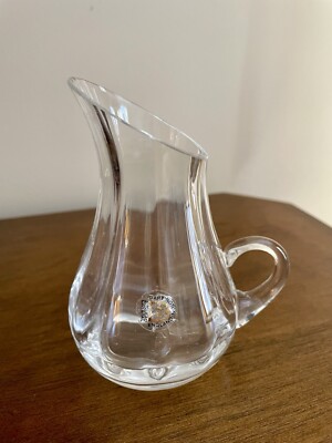 Vintage Dartington  Crystal Mini Pitcher Hand Blown Similar to Wedgewood Design